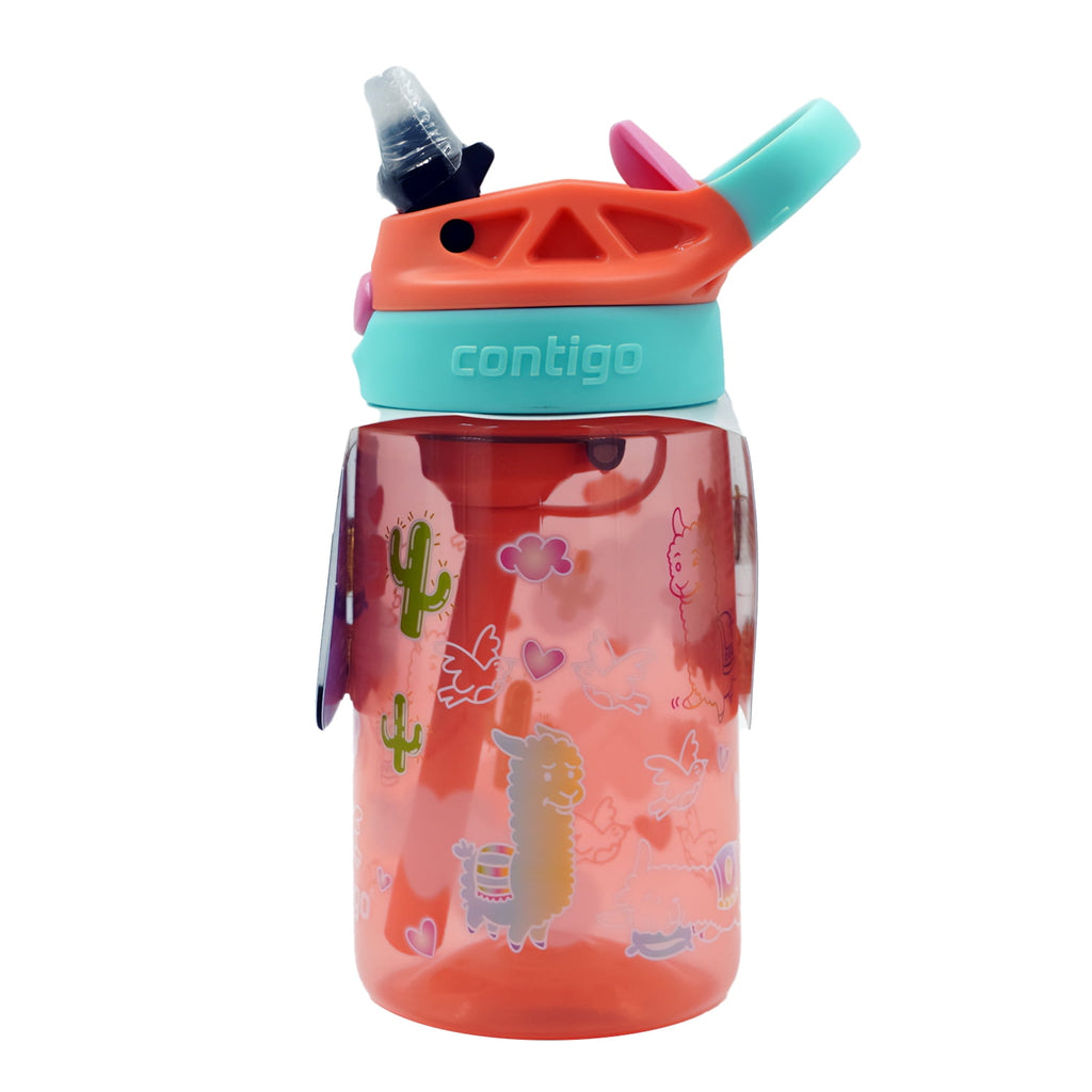 Contigo Kids Water Bottle with Redesigned AUTOSPOUT Straw, 14 oz, Grape Forest Haven C003F
