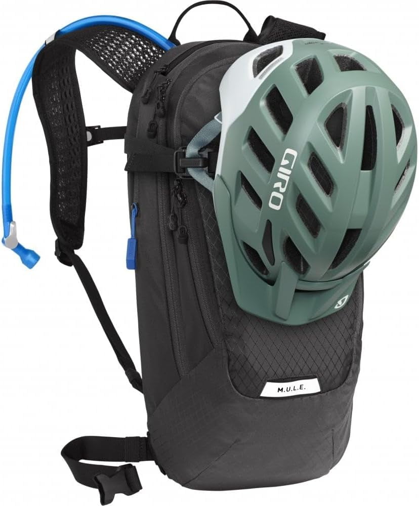 CamelBak Women's M.U.L.E. 12 Mountain Biking Hydration Pack - Easy Refilling Hydration Backpack - Magnetic Tube Trap 100oz, Charcoal/Black C246Y