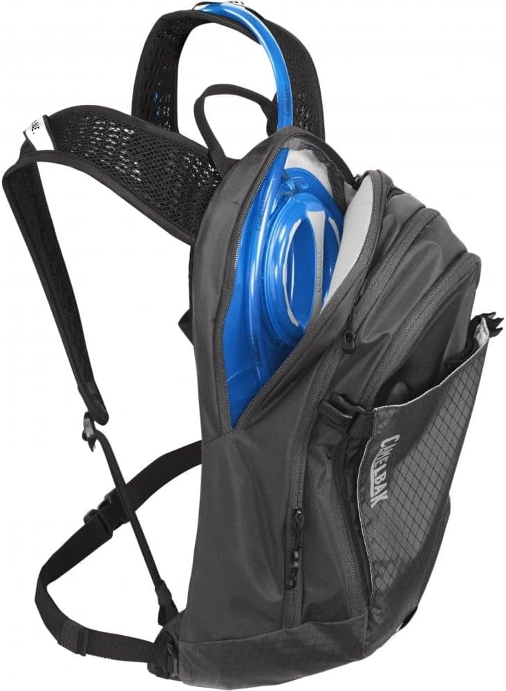 CamelBak Women's M.U.L.E. 12 Mountain Biking Hydration Pack - Easy Refilling Hydration Backpack - Magnetic Tube Trap 100oz, Charcoal/Black C246Y