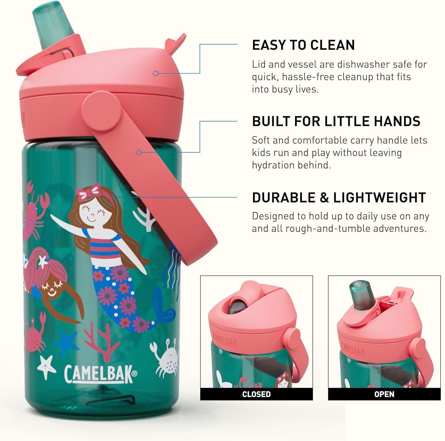 Camelbak Thrive™ Flip Straw Kids 14oz Bottle, Friendly Forest C272U
