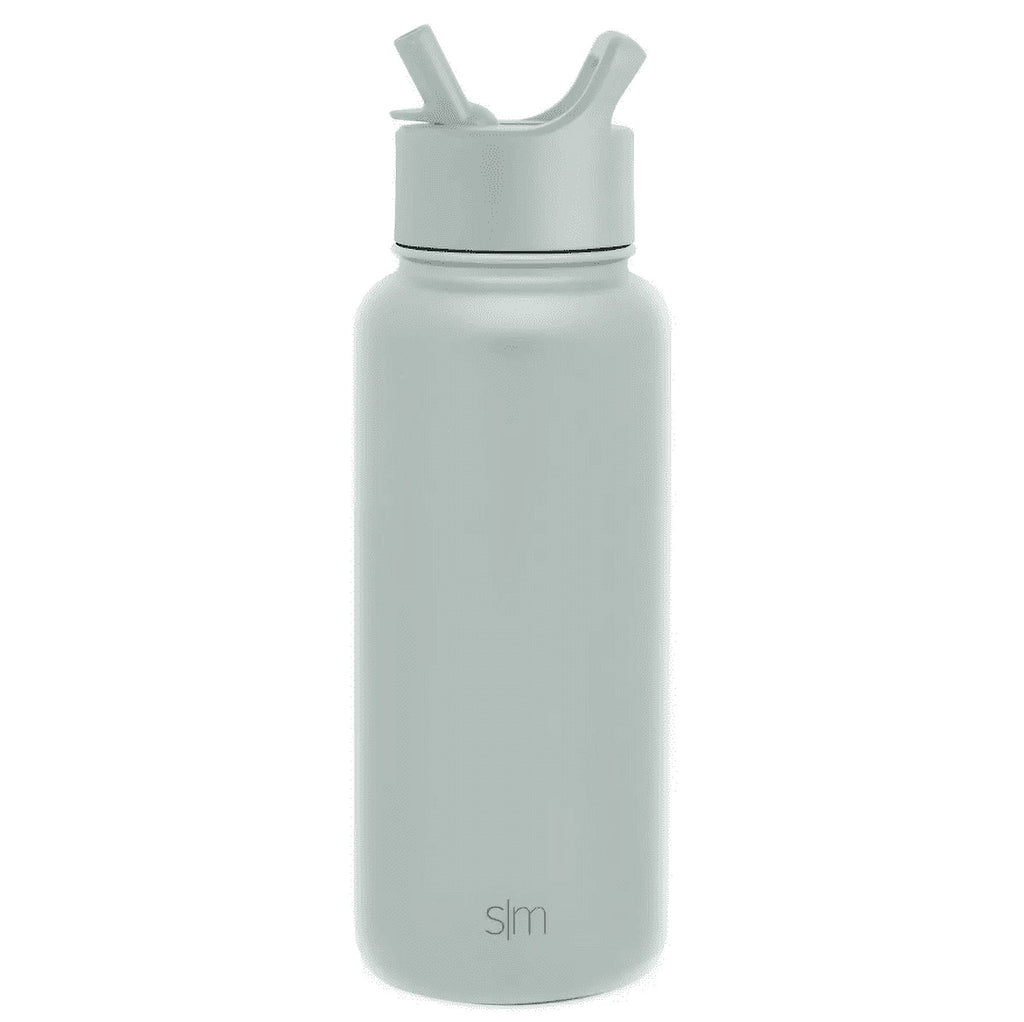 Simple Modern Summit 32oz Stainless Steel Water Bottle with Straw Lid Seaglass Sage C418V