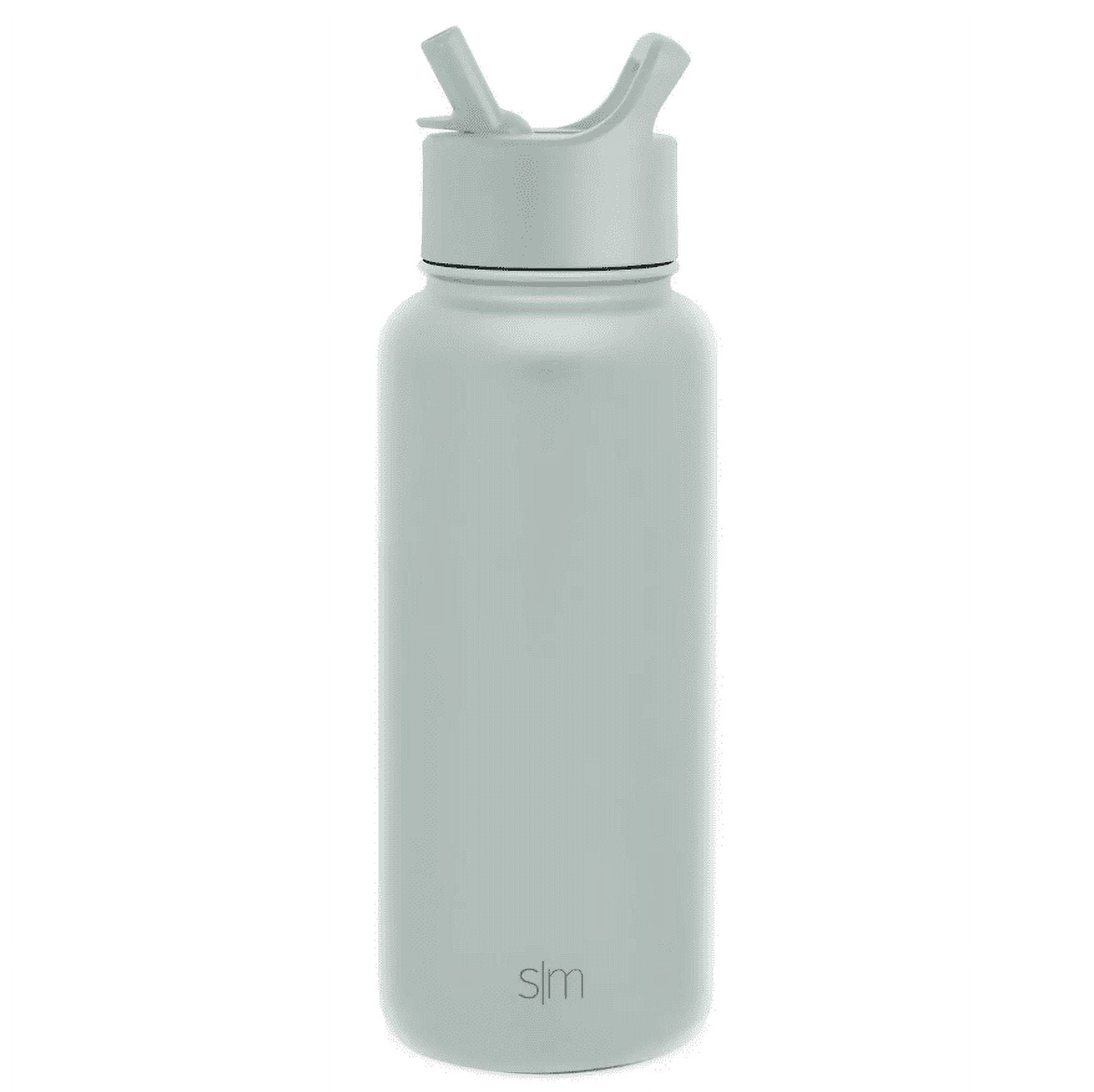 Simple Modern Summit 32oz Stainless Steel Water Bottle with Straw Lid Seaglass Sage C418V