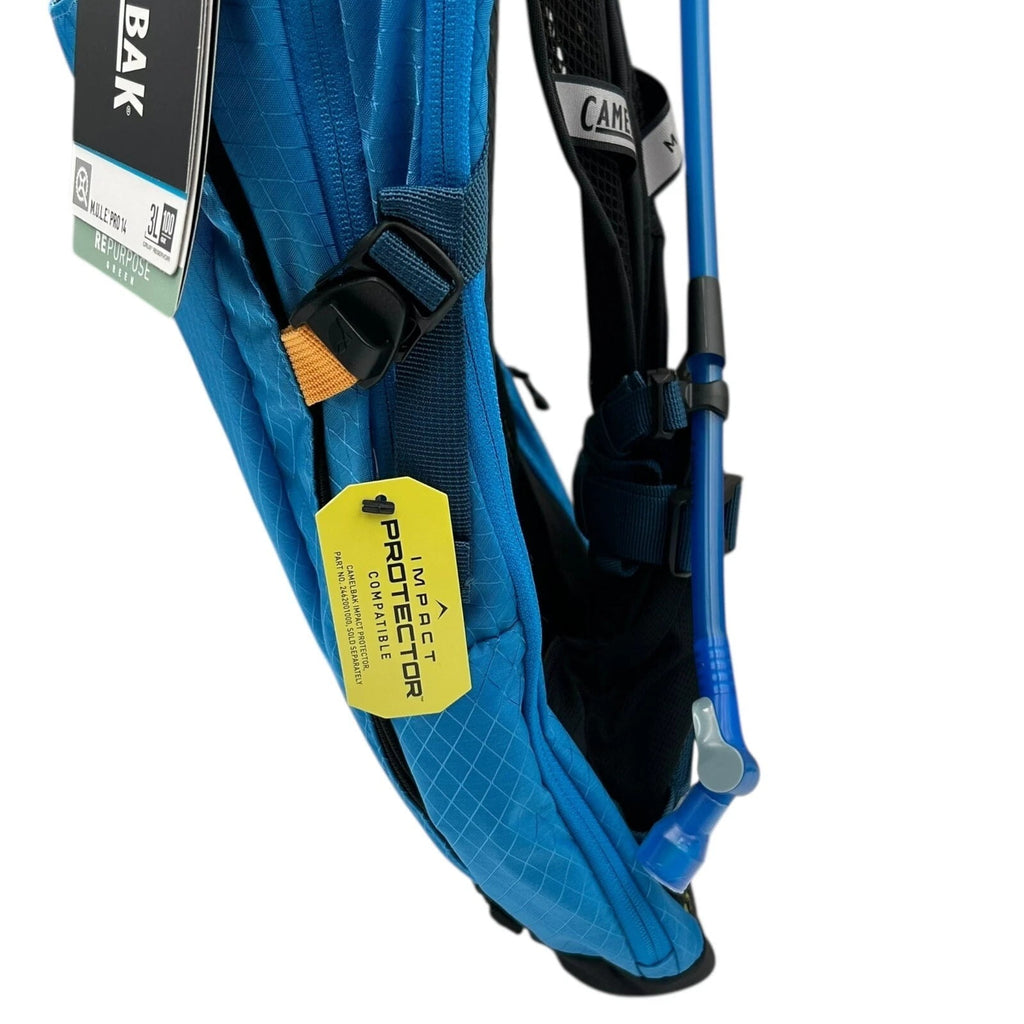 CAMELBAK M.U.L.E Pro 14L Bike Hydration Backpack 100 oz, Ibiza Blue/Orange C251K