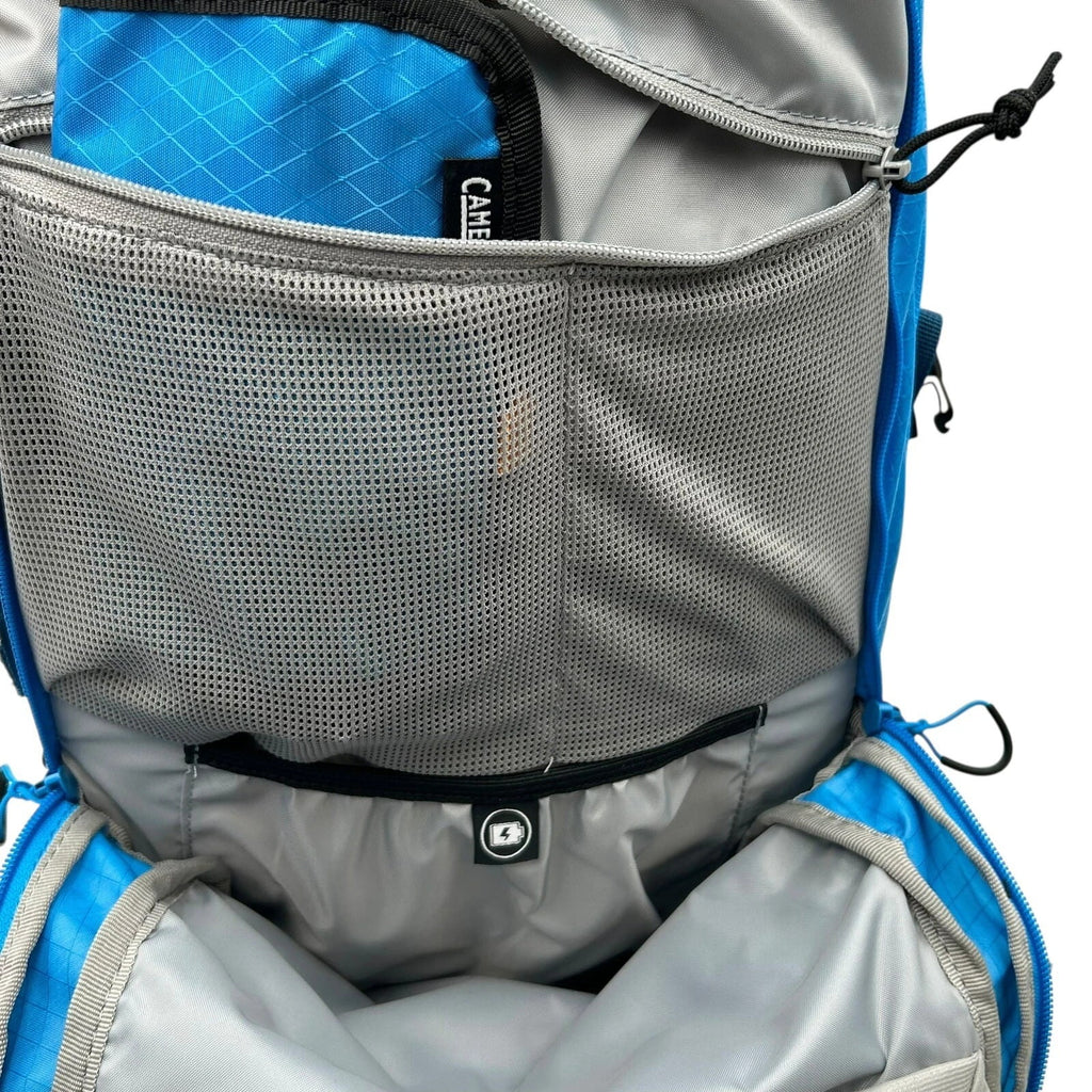 CAMELBAK M.U.L.E Pro 14L Bike Hydration Backpack 100 oz, Ibiza Blue/Orange C251K