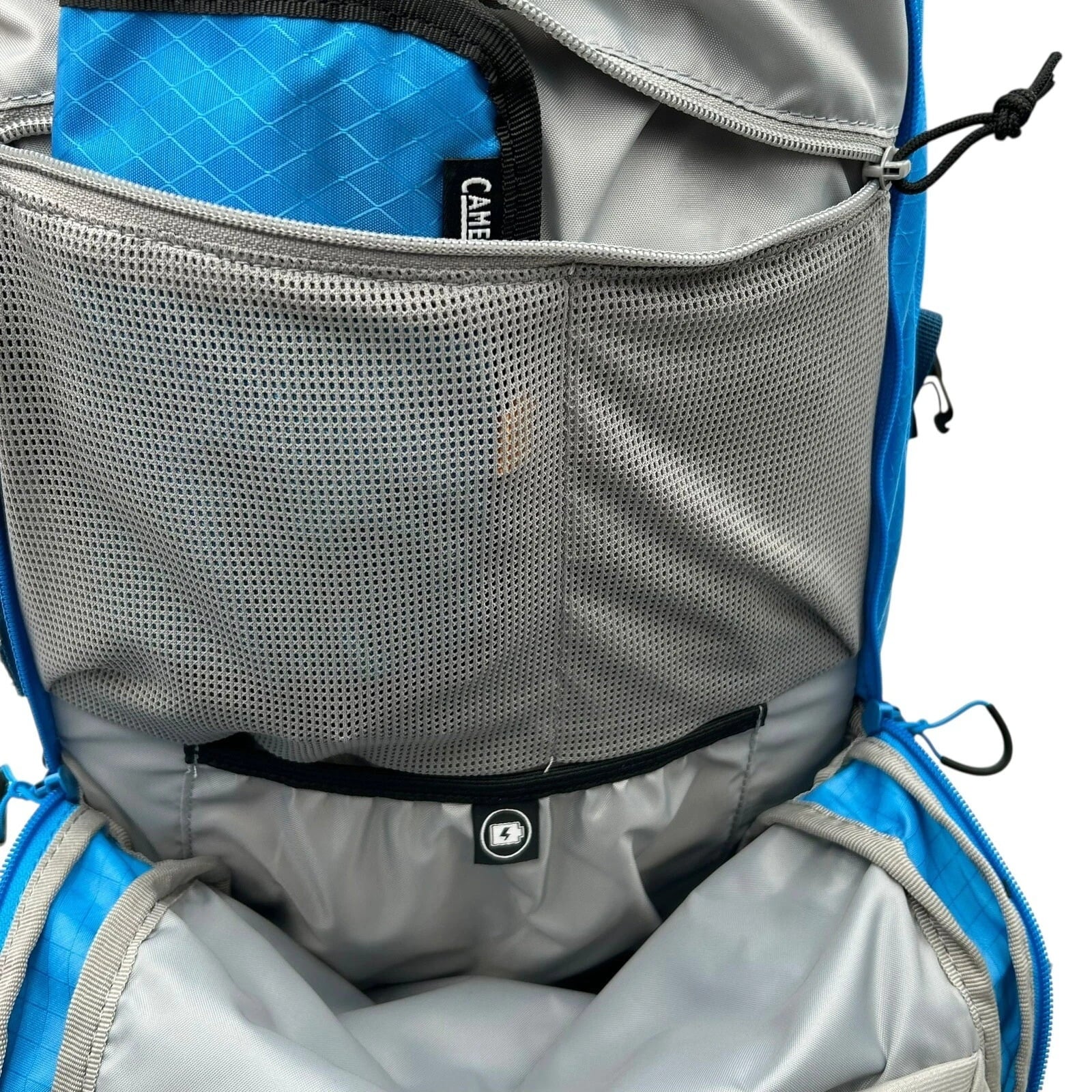 CAMELBAK M.U.L.E Pro 14L Bike Hydration Backpack 100 oz, Ibiza Blue/Orange C251K