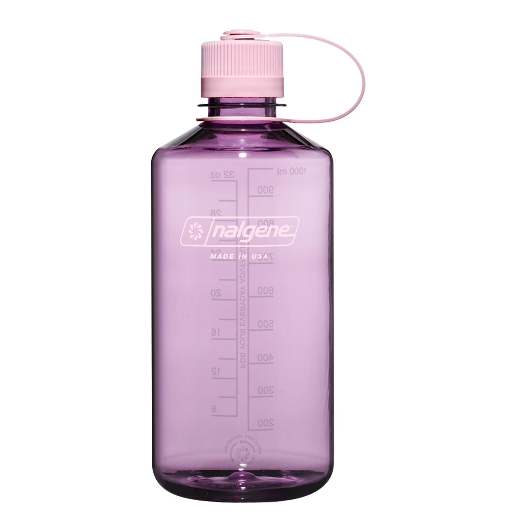 Nalgene Sustain Tritan BPA-Free Water Bottle Made with Material Derived from 50% Plastic Waste (using ISCC certified mass balance), 32 OZ, Narrow Mouth, Cherry Blossom C152G