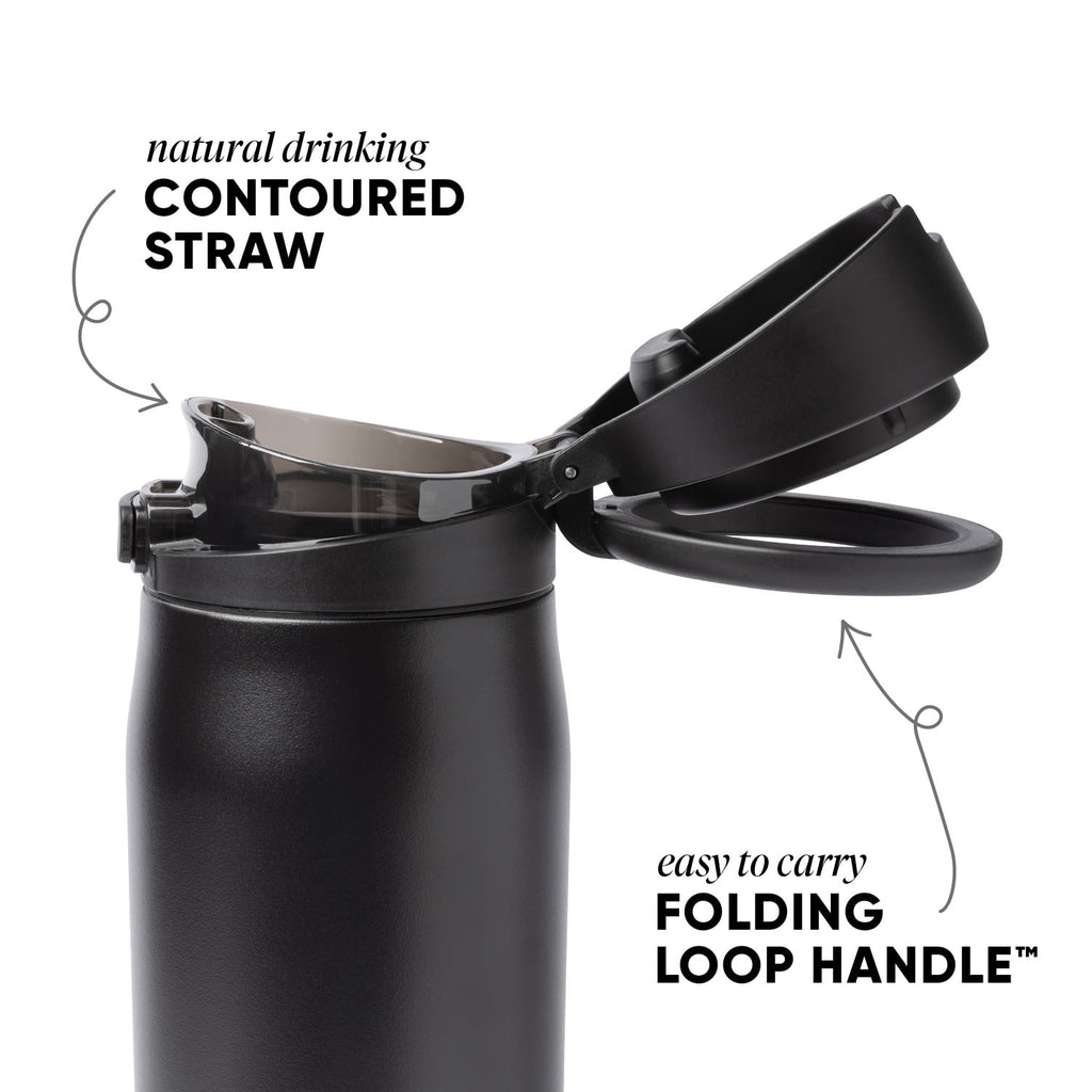 Simple Modern 24oz Mesa Loop Water Bottle with Covered Spout | Pink Champagne C409N