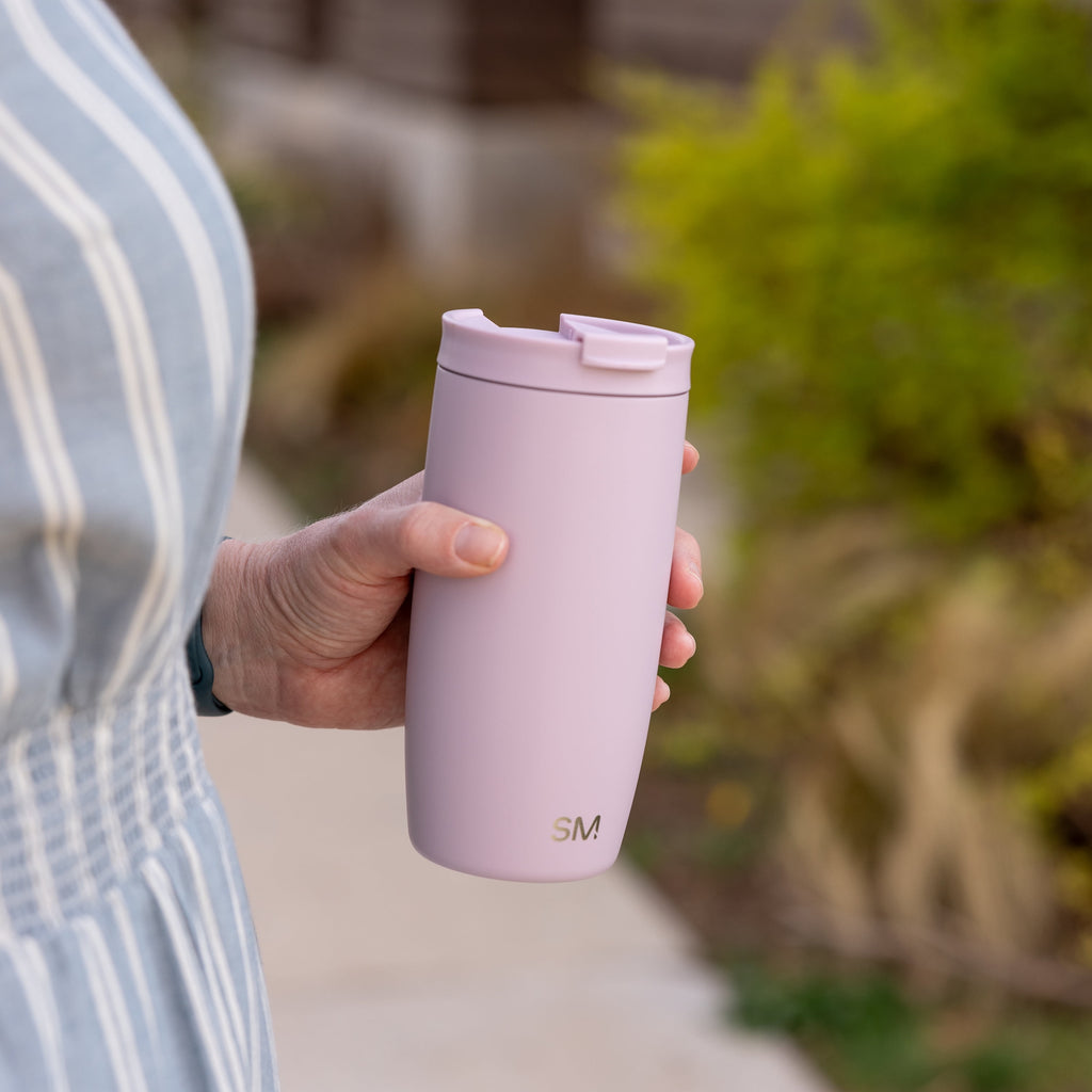 Simple Modern 16 fl oz Insulated Stainless Steel Voyager Coffee Tumbler with Insulated Flip Lid C394P