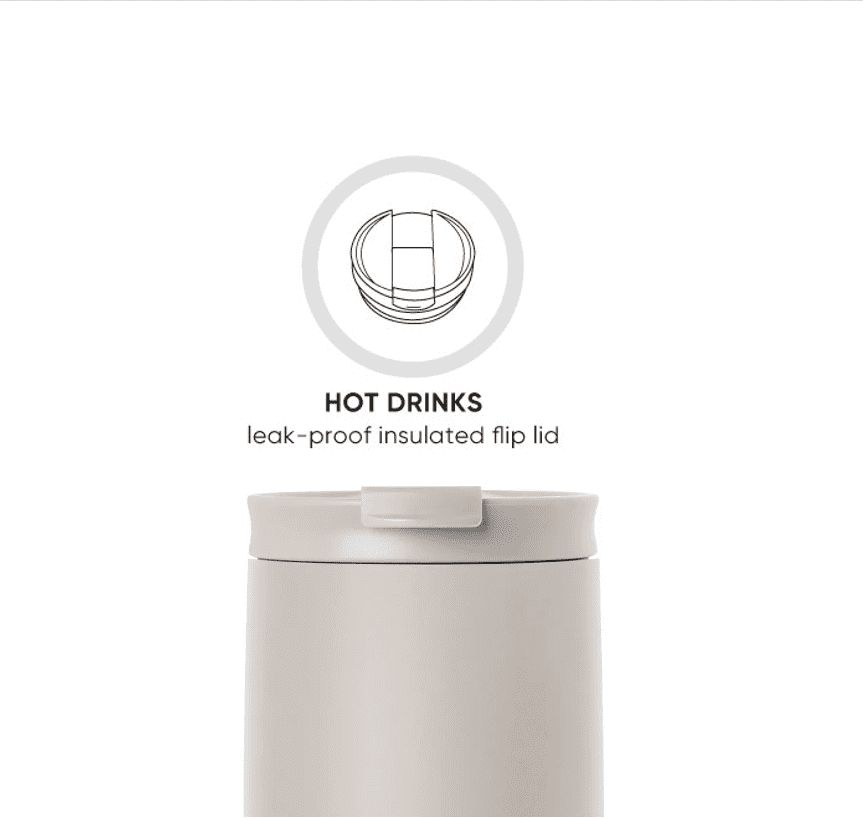 Simple Modern 16 fl oz Insulated Stainless Steel Voyager Coffee Tumbler with Insulated Flip Lid C394P