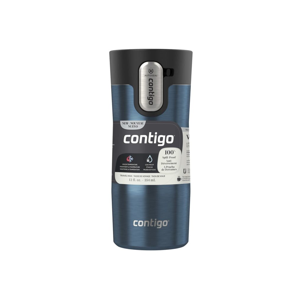 Contigo 12 oz. West Loop 3.0 Insulated Stainless Steel Travel Mug - Blueberry C007J