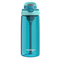 Contigo Leakproof lid 591 mL Juniper Jade Aubrey Plastic Water Bottle with Straw C044G