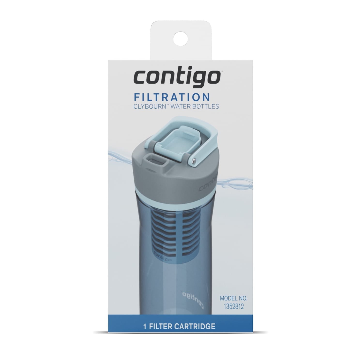 Contigo Clybourn FreeFlow Filter Water Bottle Replacement Filter, 1 Count C030F