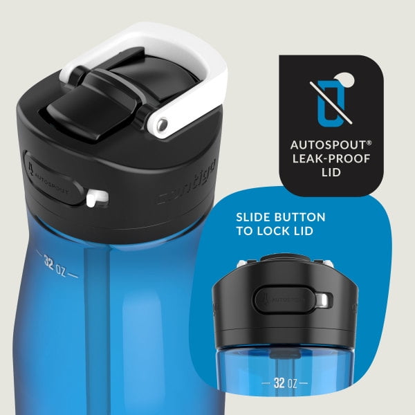 Contigo Ashland 2.0 32 oz Licorice BPA Free Water Bottle C039G