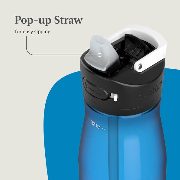 Contigo Ashland 2.0 32 oz Licorice BPA Free Water Bottle C039G