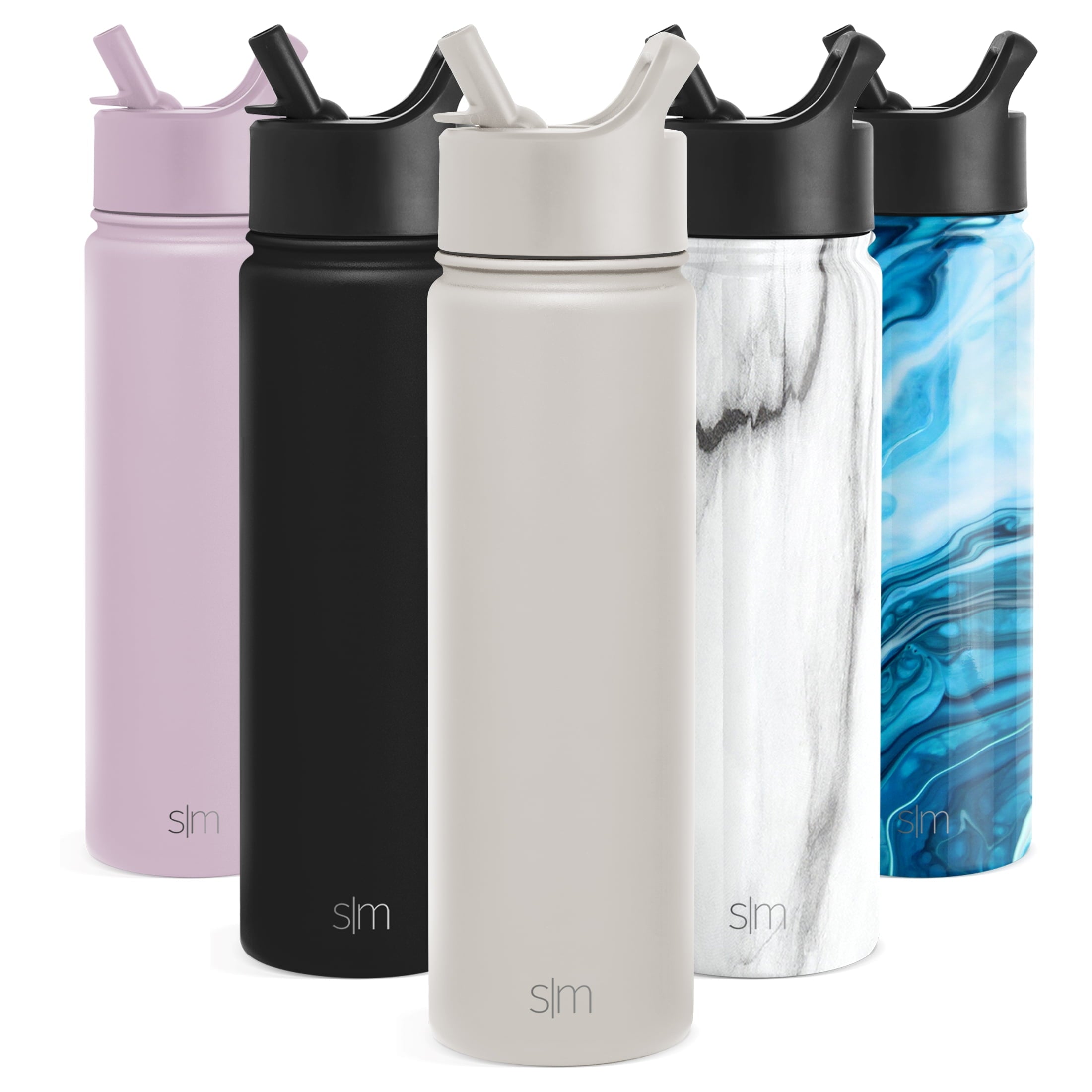 Simple Modern Summit Water Bottle Straw Lid Vacuum Insulated Stainless Steel Bottle | 22 fl oz C430Z
