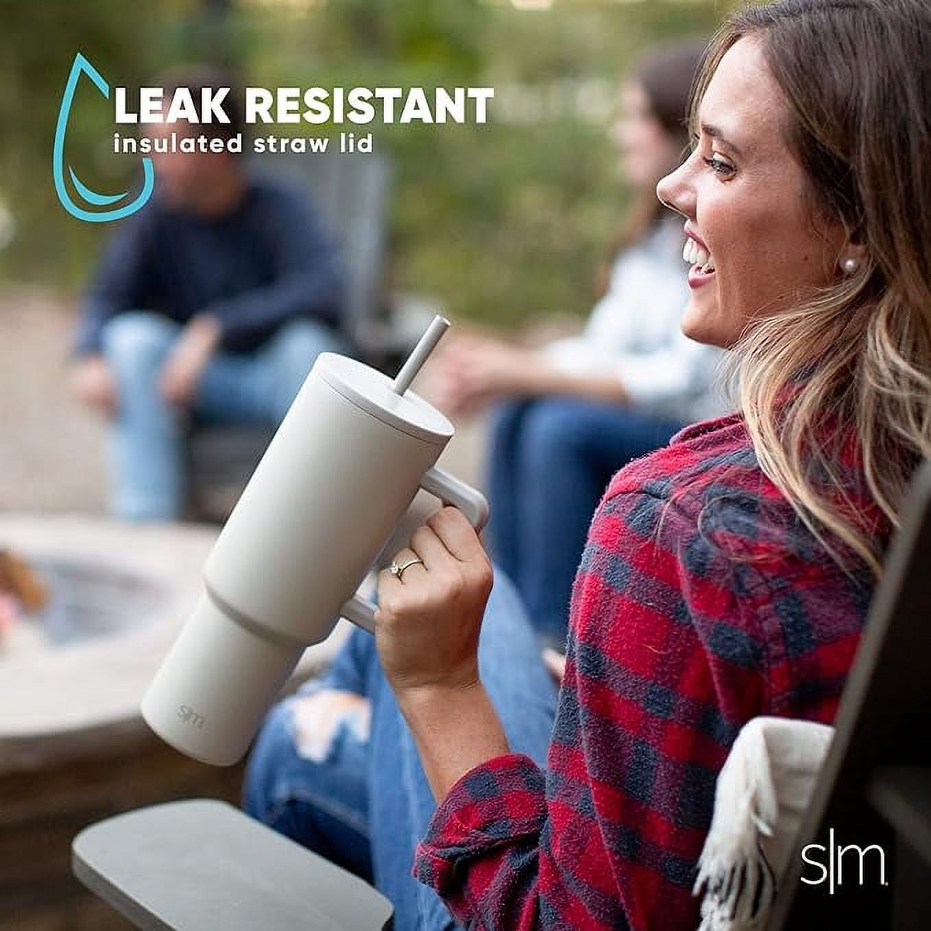 Simple Modern 40 fl oz Insulated Stainless Steel Trek Tumbler with Straw Lid | 80s Mix C403J