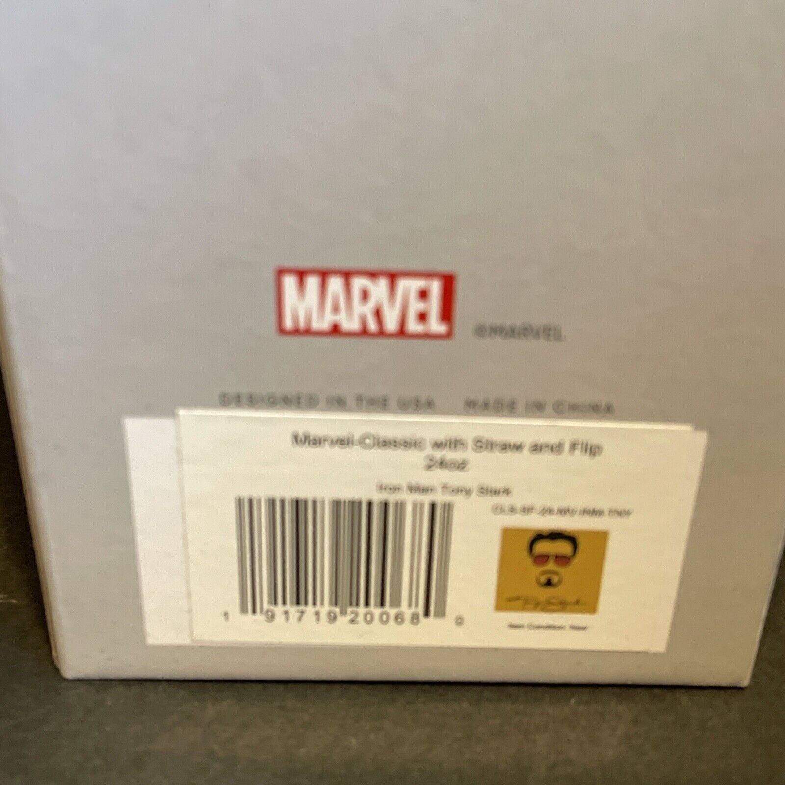 Simple Modern Insulated Iron Man Tony 24oz  Tumbler W/Flip Lid and Straw Lid C434N