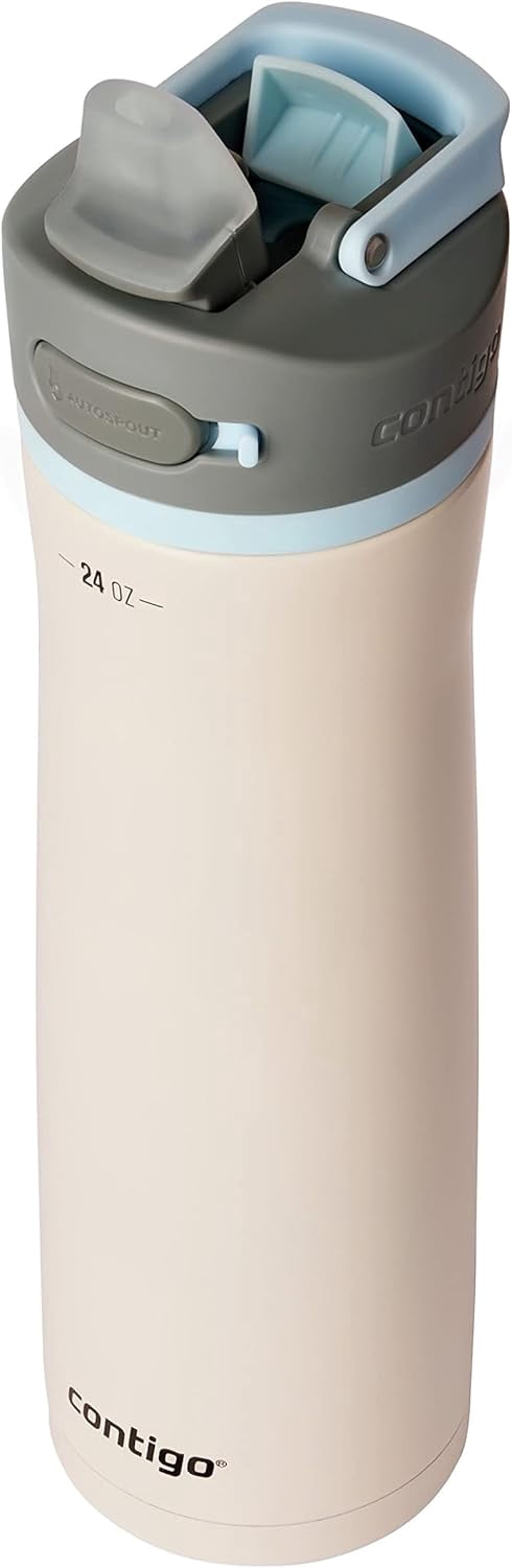 Contigo 24 oz. Wells Chill Stainless Steel Filter Water Bottle - Salt C086V