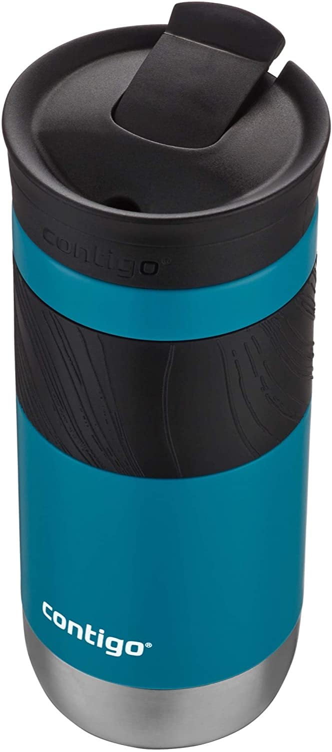 Contigo Byron 2.0 Stainless Steel Travel Mug with SNAPSEAL Lid and Grip, 20 oz, Sake &amp; Blue Corn, 2-Pack C014K
