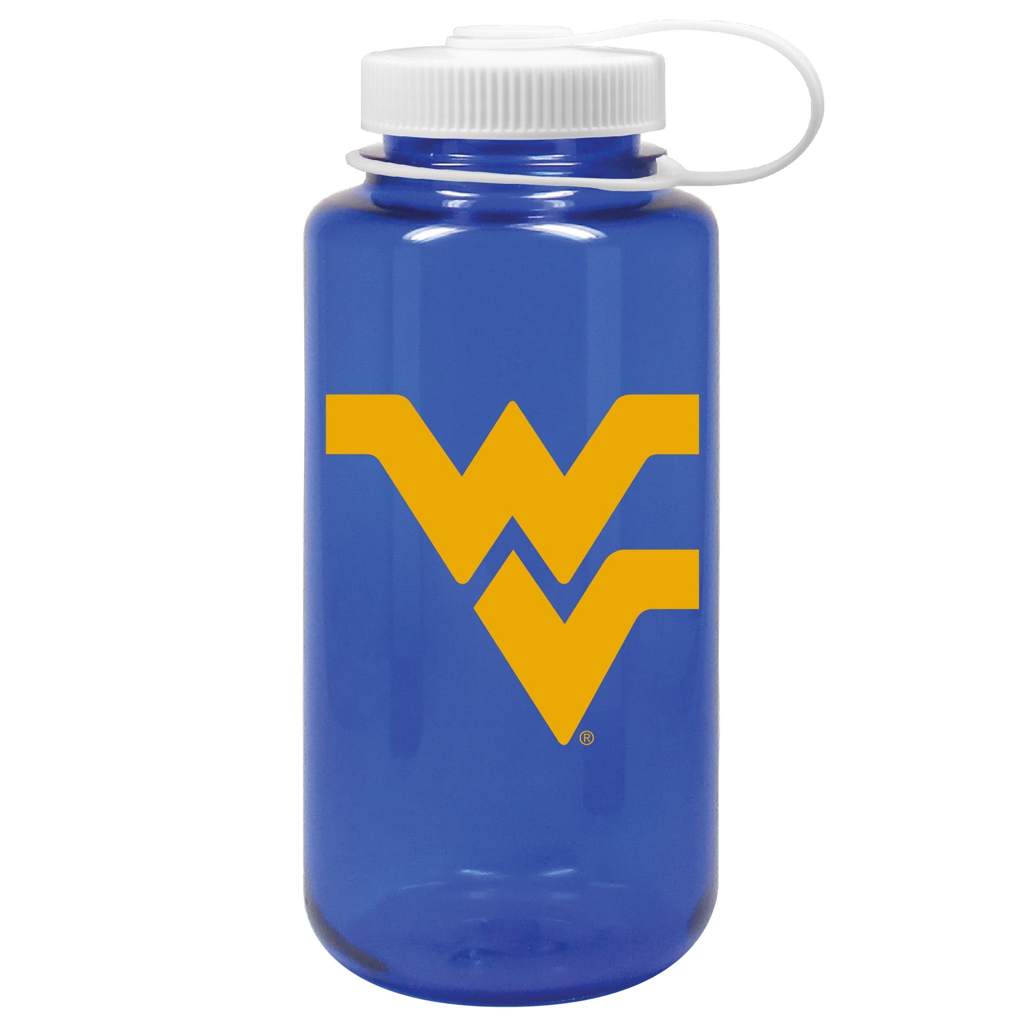 Navy West Virginia Mountaineers 32oz. Nalgene Sustainable Wide Mouth Water Bottle C175N
