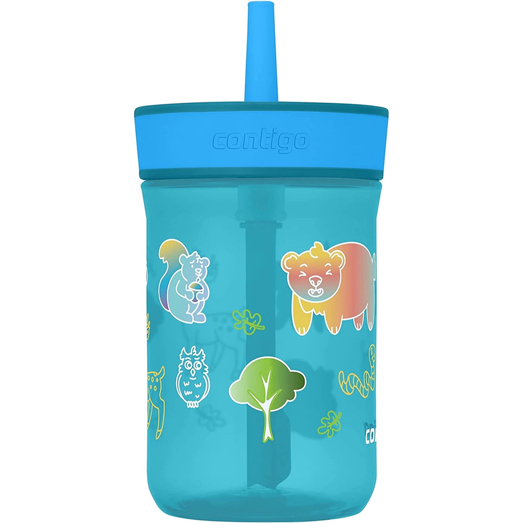 Contigo Kid's 14 oz. Leighton Tumbler with Straw - Juniper/Blue Forest C118P