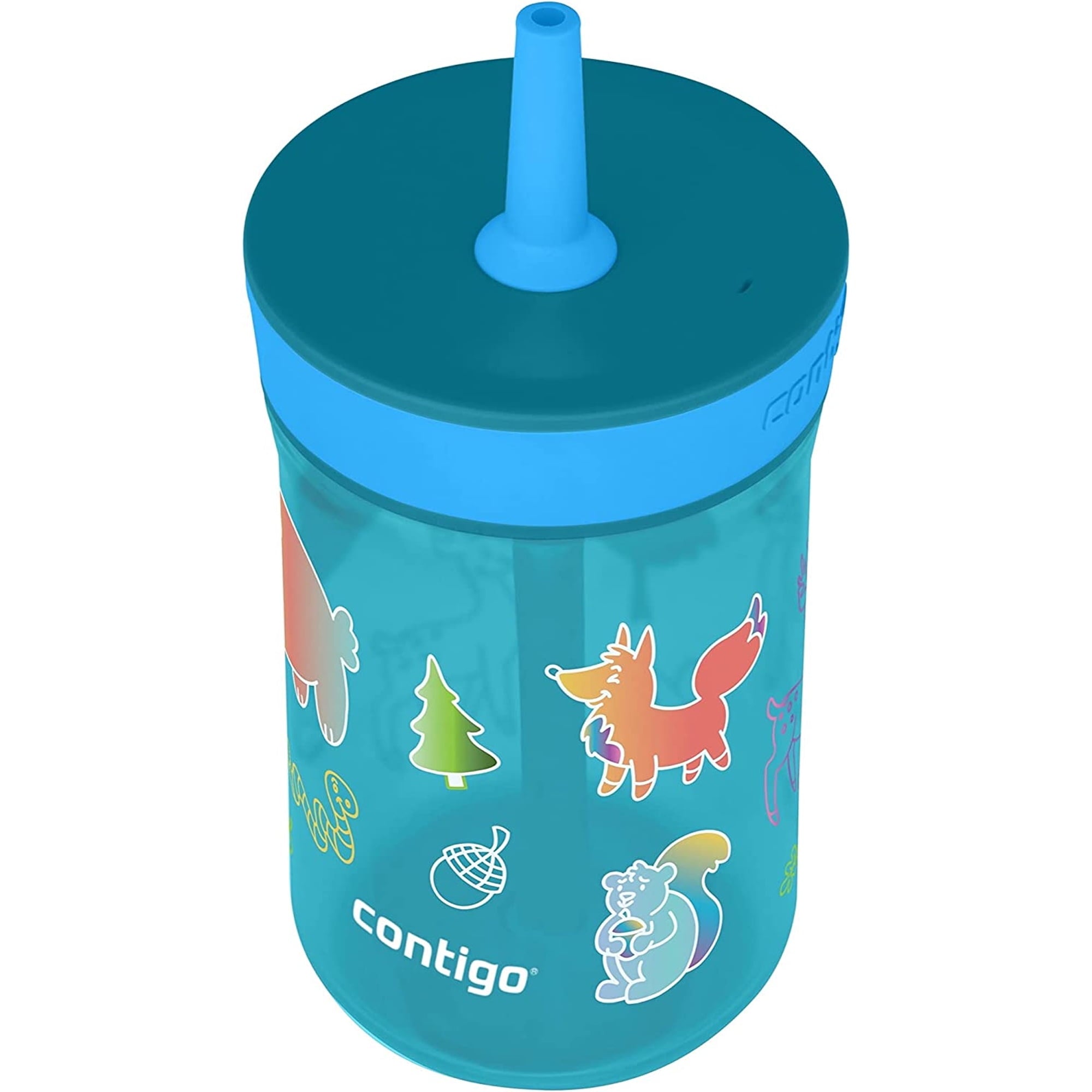 Contigo Kid's 14 oz. Leighton Tumbler with Straw - Juniper/Blue Forest C118P
