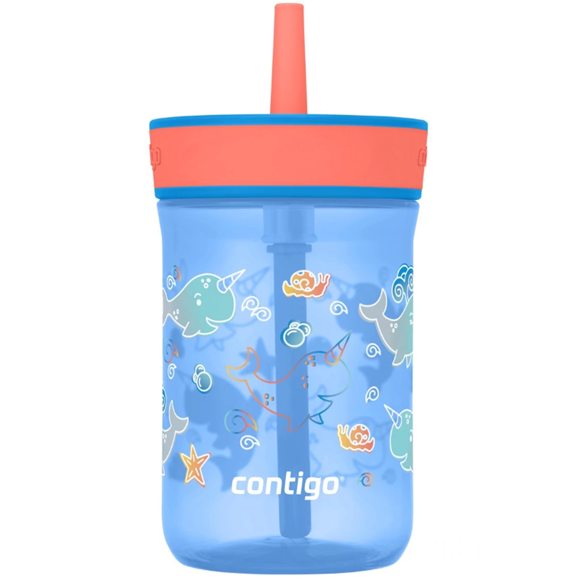 Contigo Kid's 14 oz. Leighton Tumbler with Straw - Juniper/Blue Forest C118P