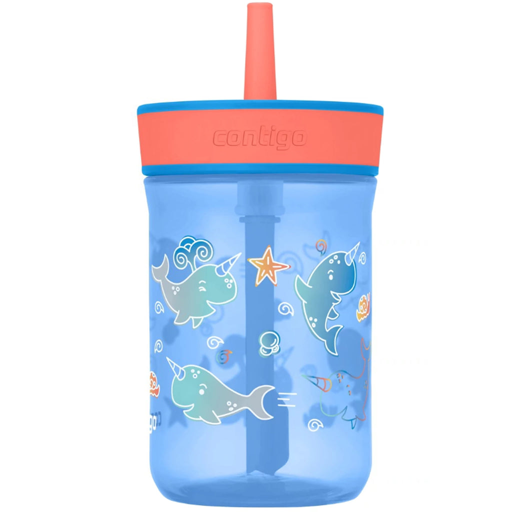 Contigo Kid's 14 oz. Leighton Tumbler with Straw - Juniper/Blue Forest C118P