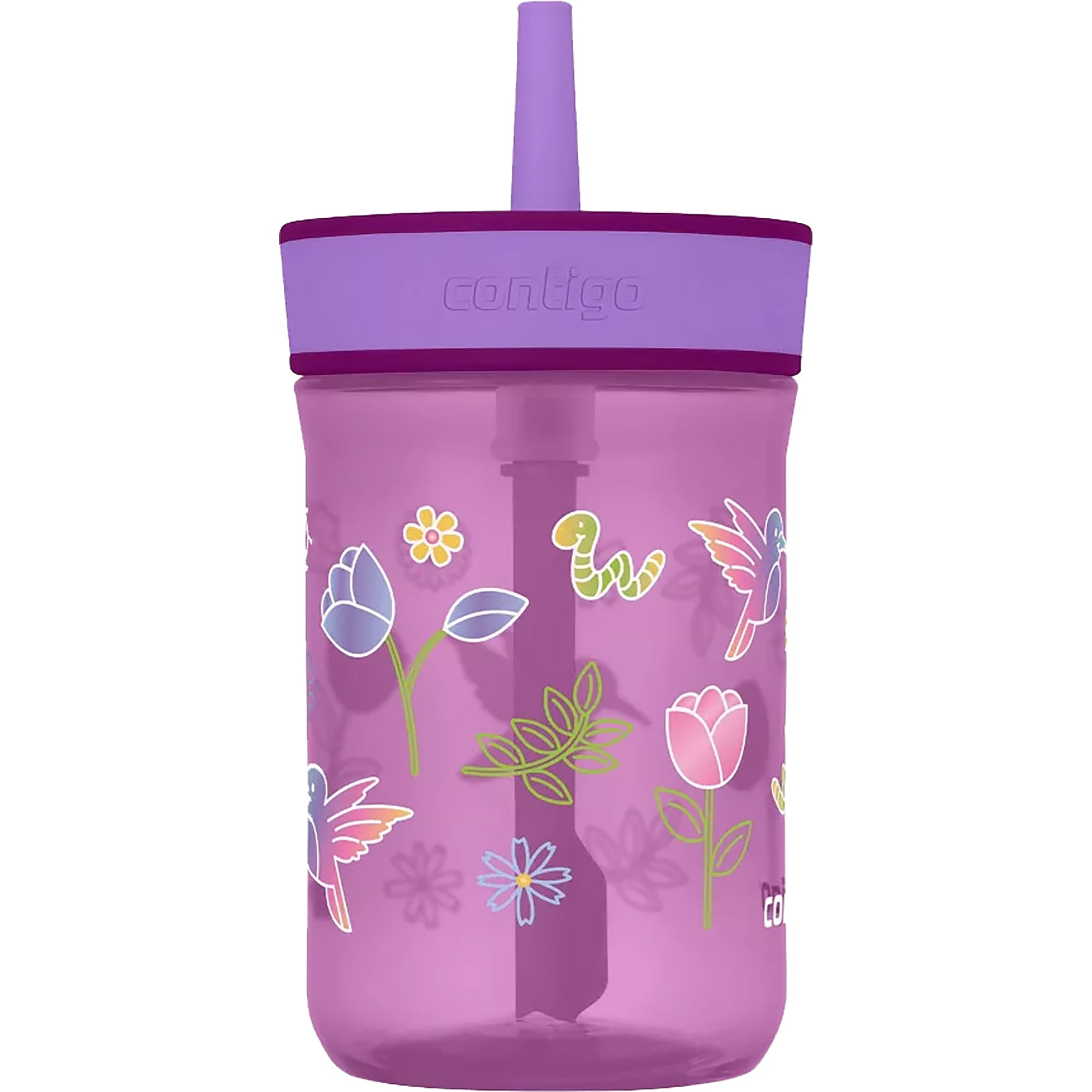 Contigo Kid's 14 oz. Leighton Tumbler with Straw - Juniper/Blue Forest C118P