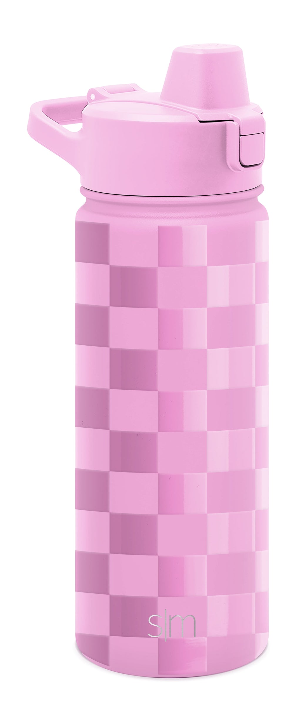 Simple Modern 18 fl oz Insulated Stainless Steel Summit Water Bottle with Covered Silicone Straw Lid | Sweet Taffy C395T
