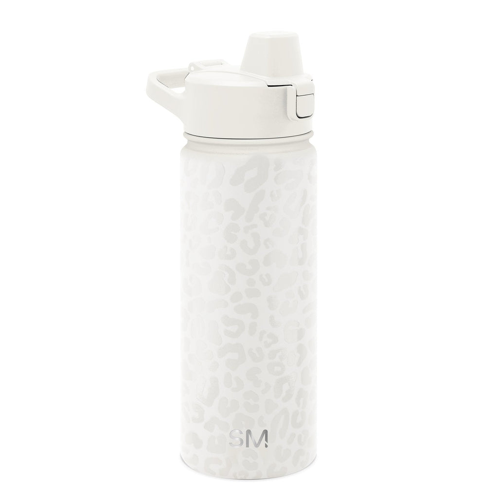 Simple Modern 18 fl oz Insulated Stainless Steel Summit Water Bottle with Covered Silicone Straw Lid | Sweet Taffy C395T