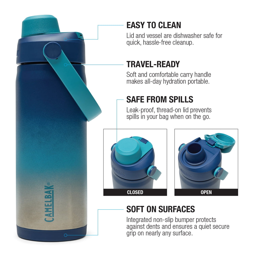 Camelbak Thrive Chug 16oz Stainless Bottle, Blue Haze C322B