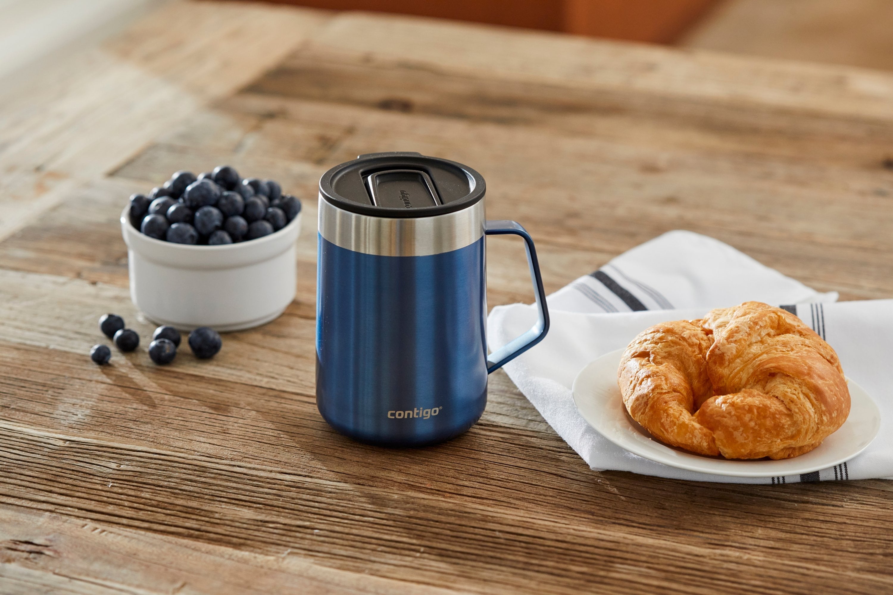 Contigo 14 oz. Streeterville Stainless Steel Mug - Blue Corn C010J
