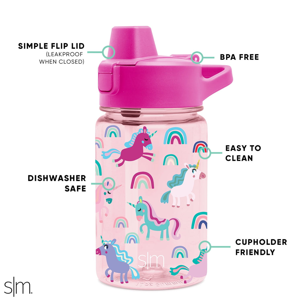Simple Modern 12 fl oz Reusable Tritan Summit Water Bottle with Silicone Straw Lid | Birthday Cake C404B