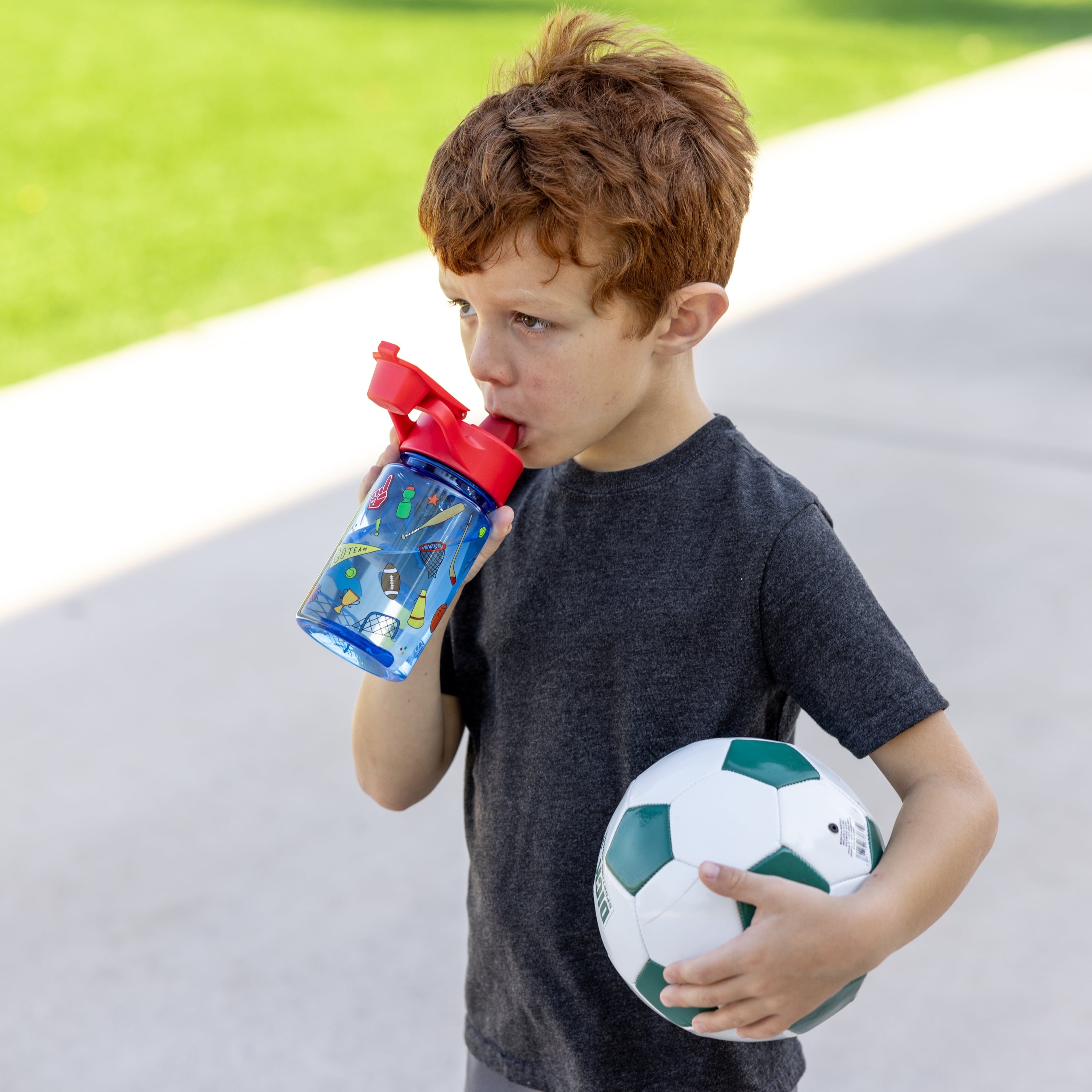 Simple Modern 12 fl oz Reusable Tritan Summit Water Bottle with Silicone Straw Lid | Birthday Cake C404B