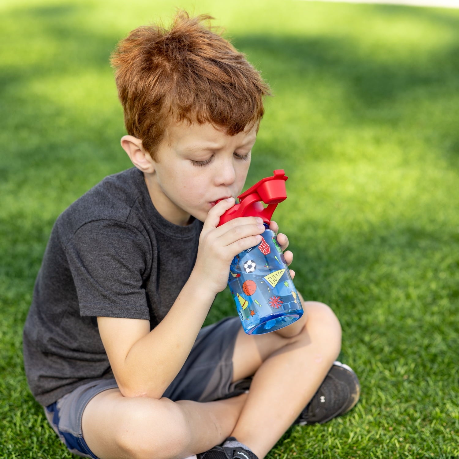 Simple Modern 12 fl oz Reusable Tritan Summit Water Bottle with Silicone Straw Lid | Birthday Cake C404B