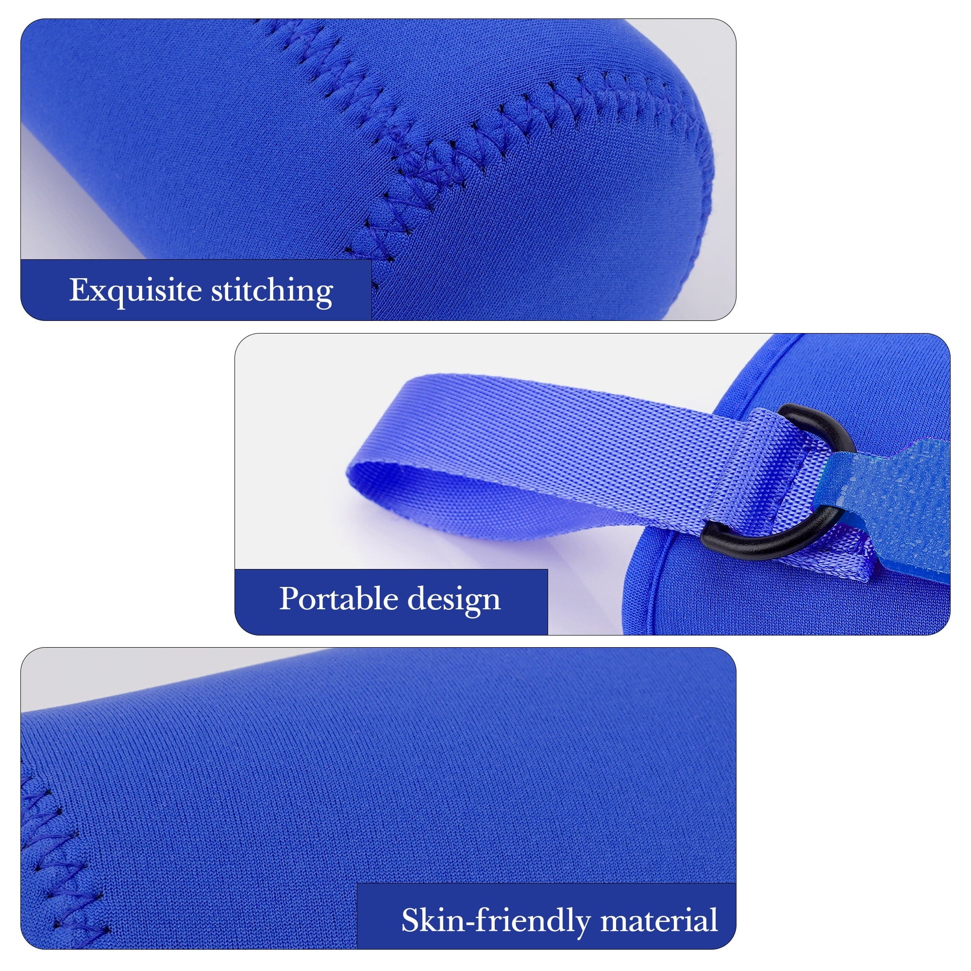 Linkidea Water Bottle Sleeve Compatible with CamelBak Eddy+ Tritan 14oz, Steel 12oz Kids Bottle, Waterbottle Holder Bag with Name Tag, Navy Blue C390N