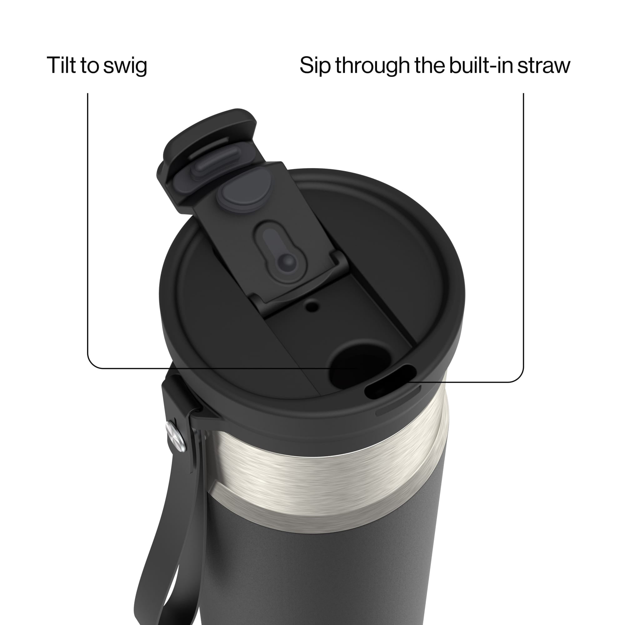Contigo DualSip 20 oz Leakproof Insulated Water Bottle with 2-Way Lid C069C