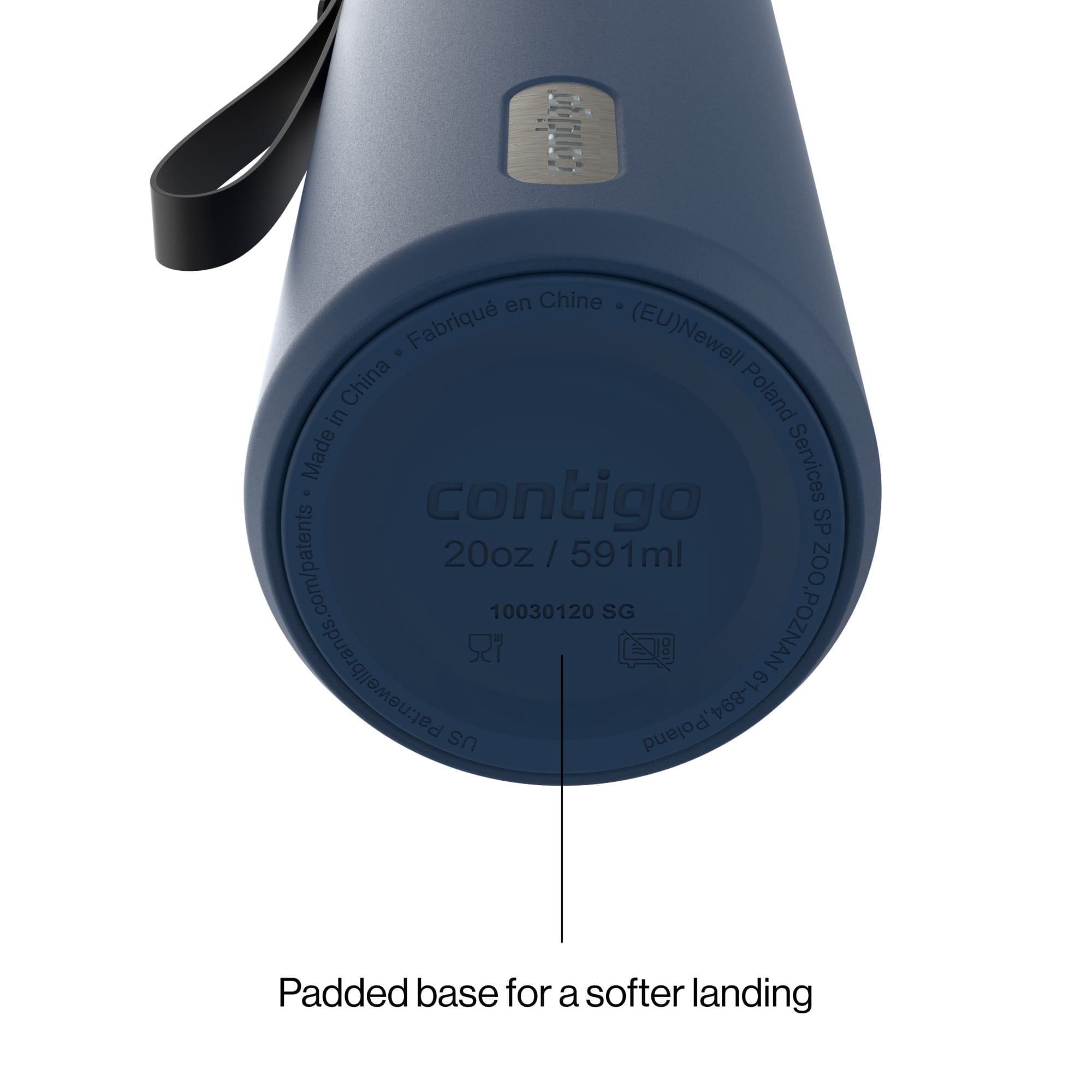 Contigo DualSip 20 oz Leakproof Insulated Water Bottle with 2-Way Lid C069C