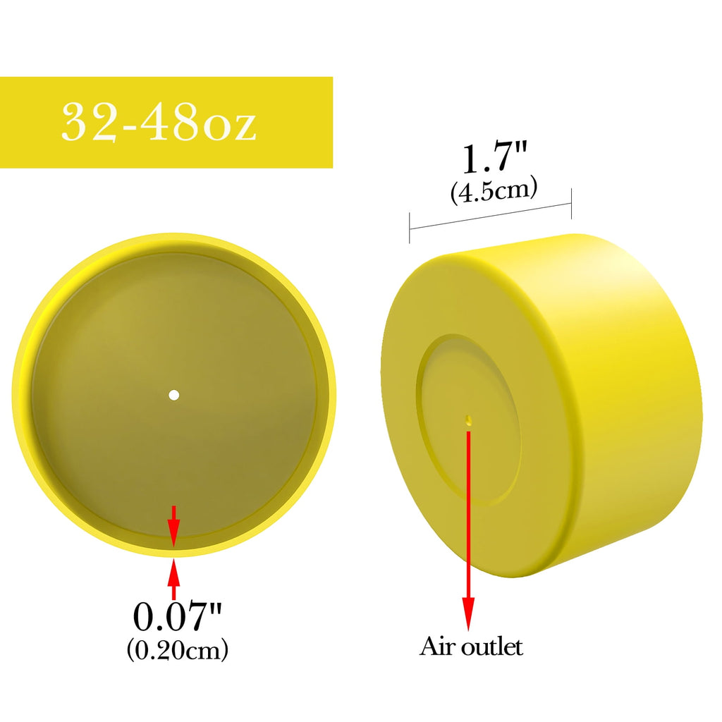 Linkidea 2 Pack Water Bottle Boot Compatible with Nalgene Sustain Wide Mouth 32oz/48oz, Narrow Mouth 32oz, Silicone Anti-Slip Bottle Bottom Bumper Protector (Yellow) C221Q