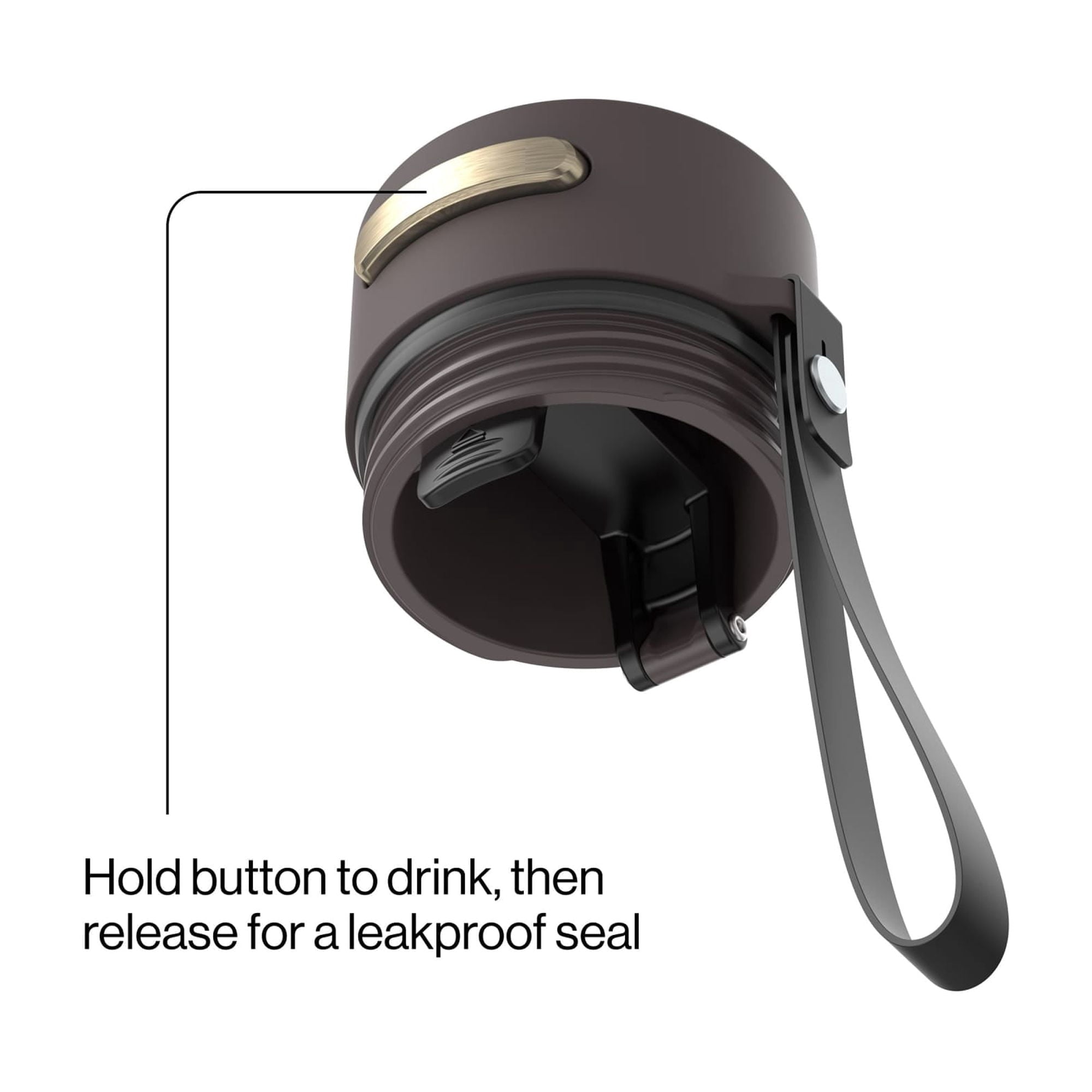 Contigo AutoSeal 16 oz Leakproof Water Bottle with Carrying Strap C023G