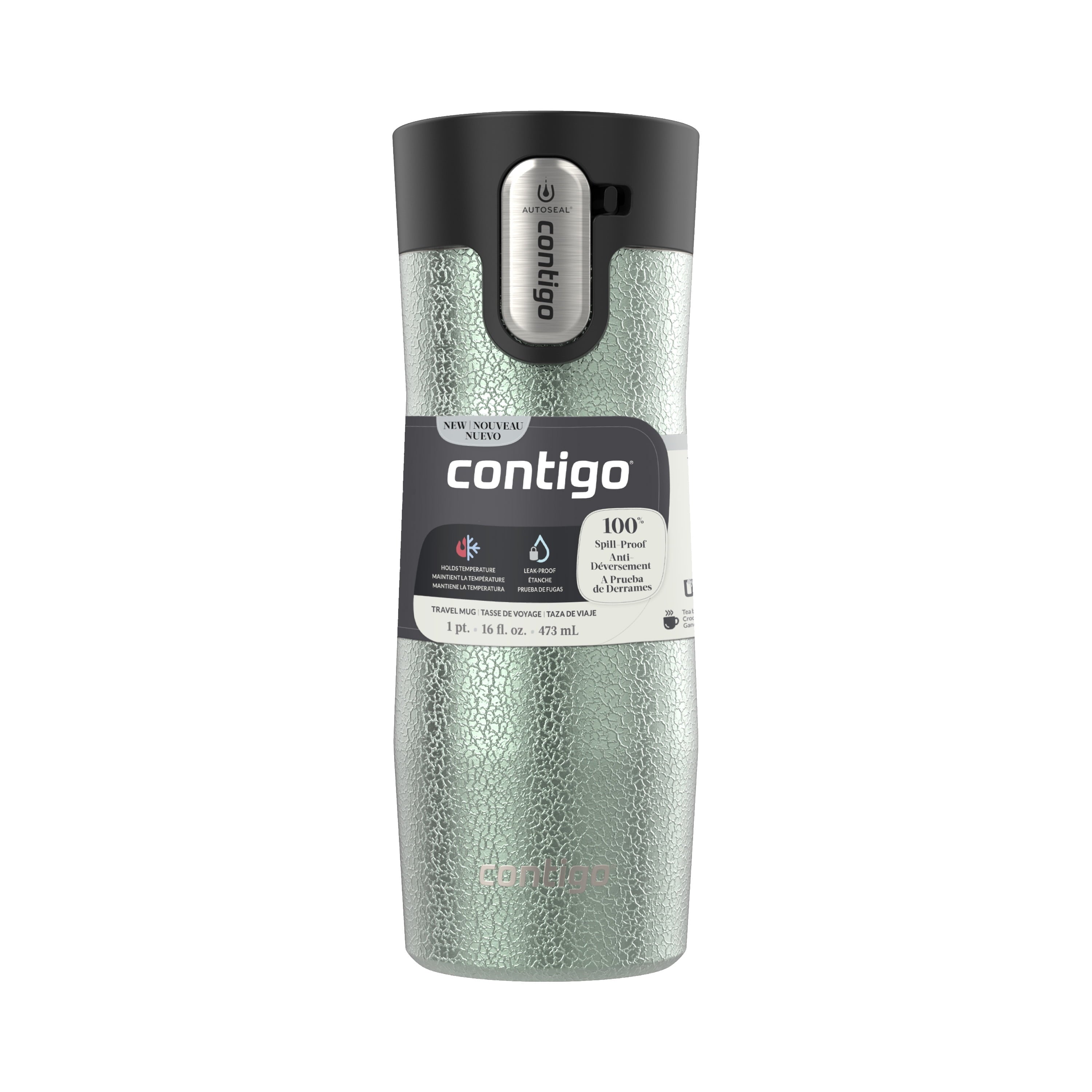 Contigo AUTOSEAL West Loop Vacuum-Insulated Stainless Steel Travel Mug with Easy-Clean Lid, 16 oz C031U