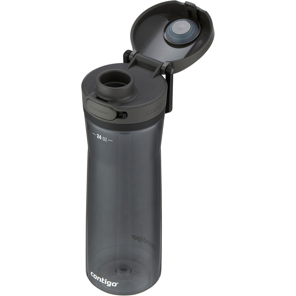 Contigo - Water Bottle with Leak-Proof and Locking Lid, BPA Free, 709ml Capacity, Black C087E