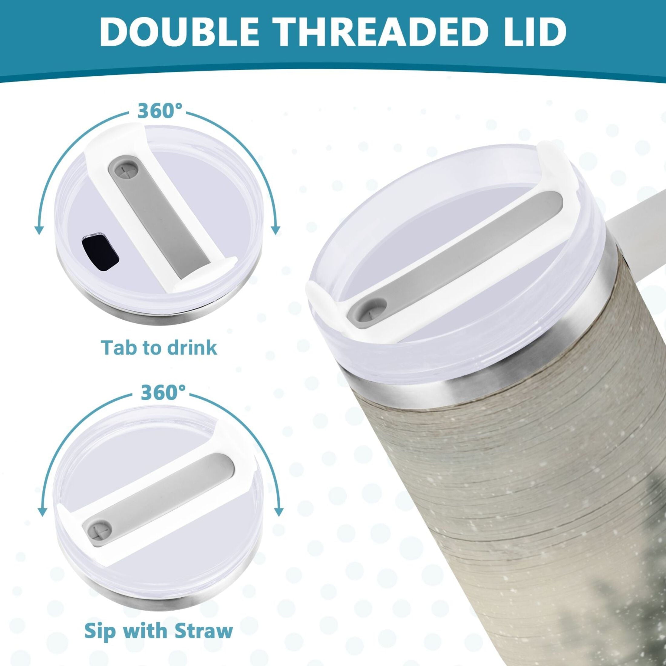 40 oz Insulated Stainless Steel Tumbler Double Wall Stainless Steel Tumbler with 2-Way Drinking Vintage Red Truck C631X