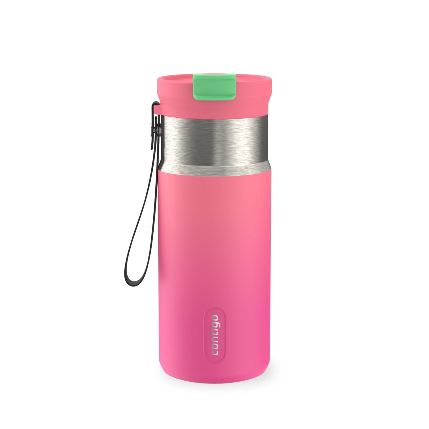 Contigo DualSip 16 oz Compact Leakproof Insulated Water Bottle with 2-Way Lid C049A
