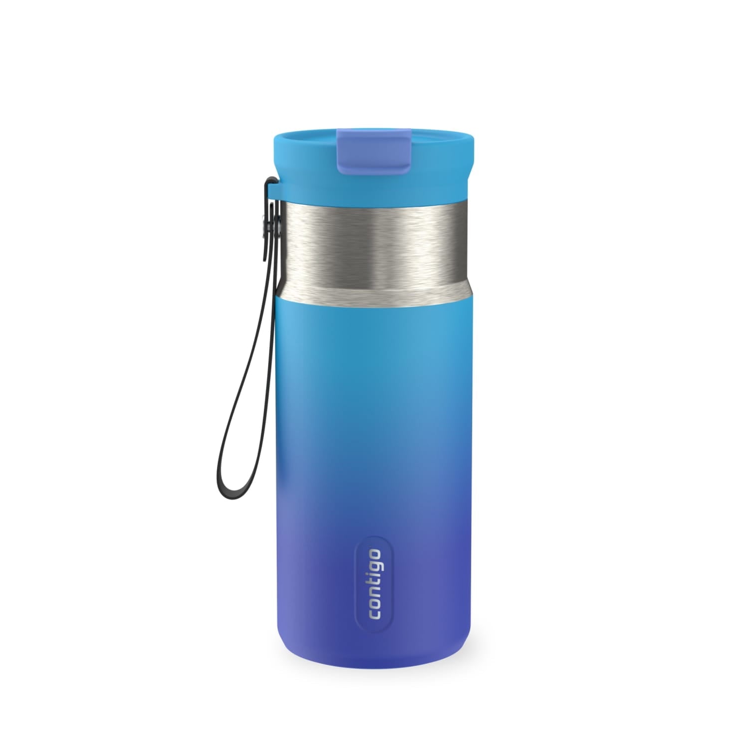 Contigo DualSip 16 oz Compact Leakproof Insulated Water Bottle with 2-Way Lid C049A