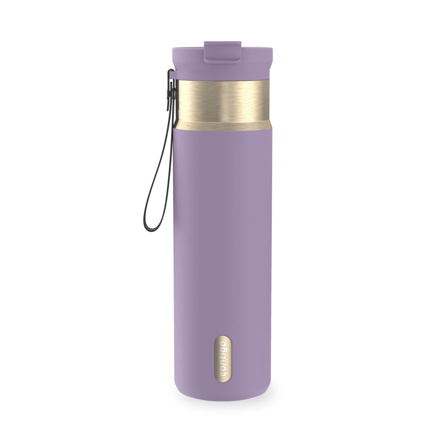Contigo DualSip 24 oz Leakproof Insulated Water Bottle with Carrying Strap and 2-Way Lid C041M