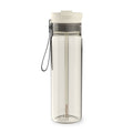 Contigo DualSip Leakproof Plastic Reusable Water Bottle with Carrying Strap, Cream/Clear, 28 oz C036D