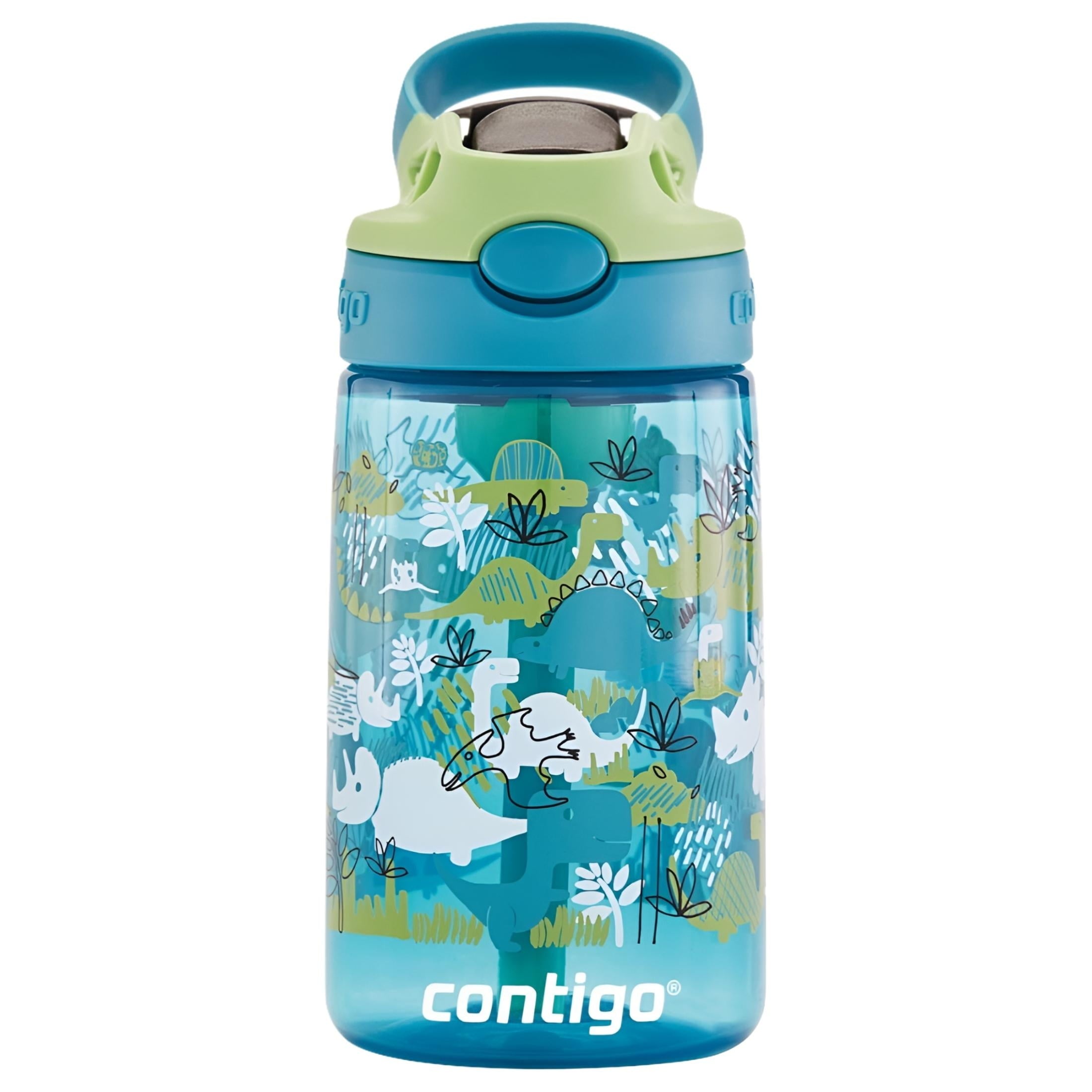 Contigo Kids 2-Pack Straw Water Bottle, 14 oz - Dinos/Sharks C057P