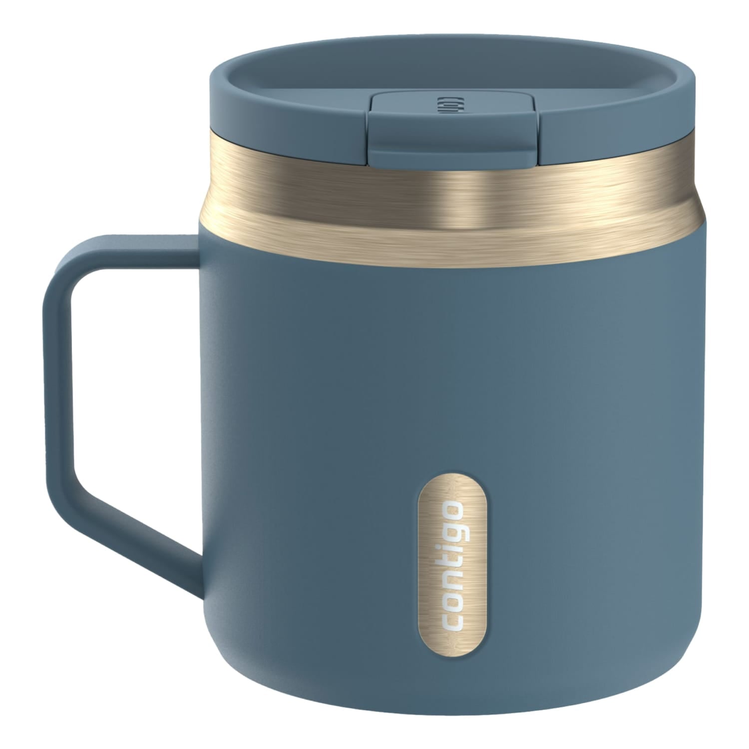 Contigo SnapSeal Leakproof Stainless Steel Reusable Travel Tumbler,Black/Bronze, 14 oz C027Q